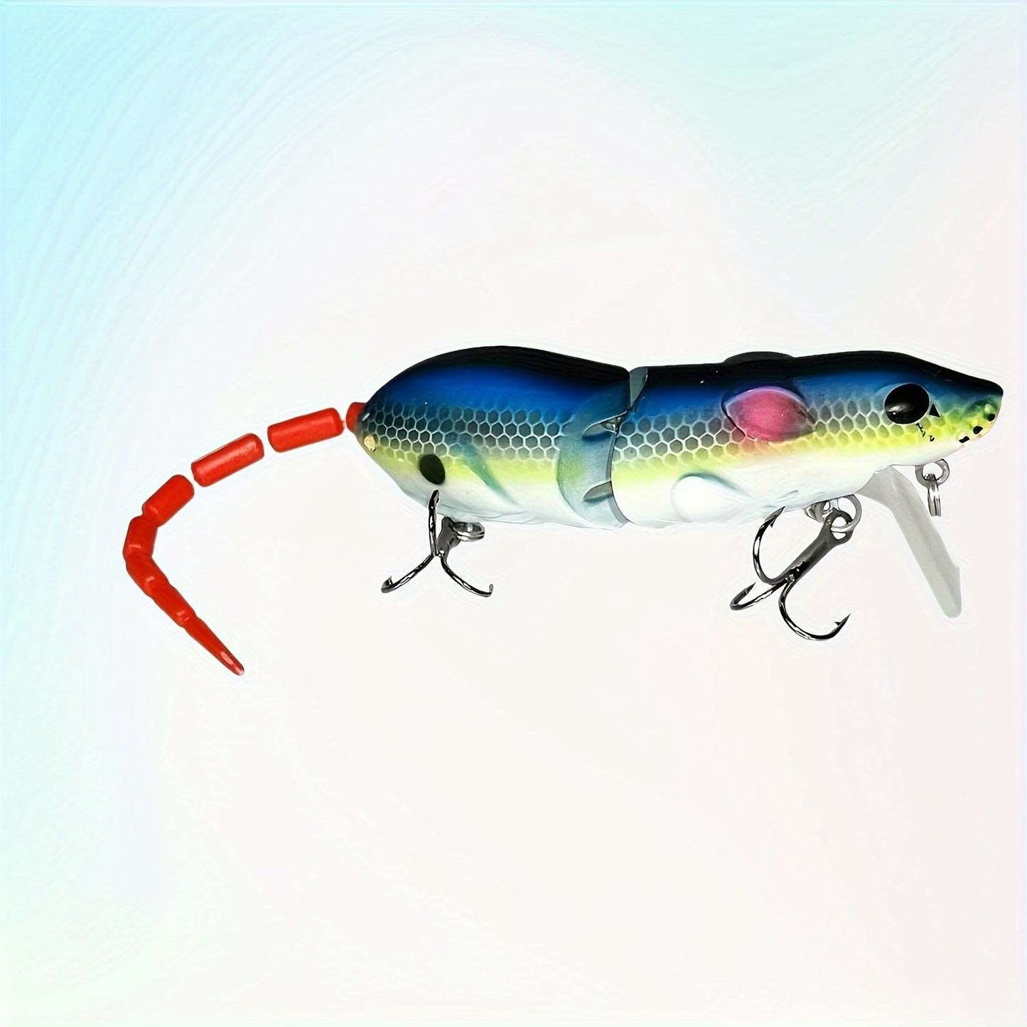 Pack de 3 Leurres de Pêche Wild Hero Topwater Mouse - Swimbaits Réalistes pour Bass & Truite, Construction Durable en Eva/Acier Inoxydable, Cadeau Idéal pour les Pêcheurs FISH