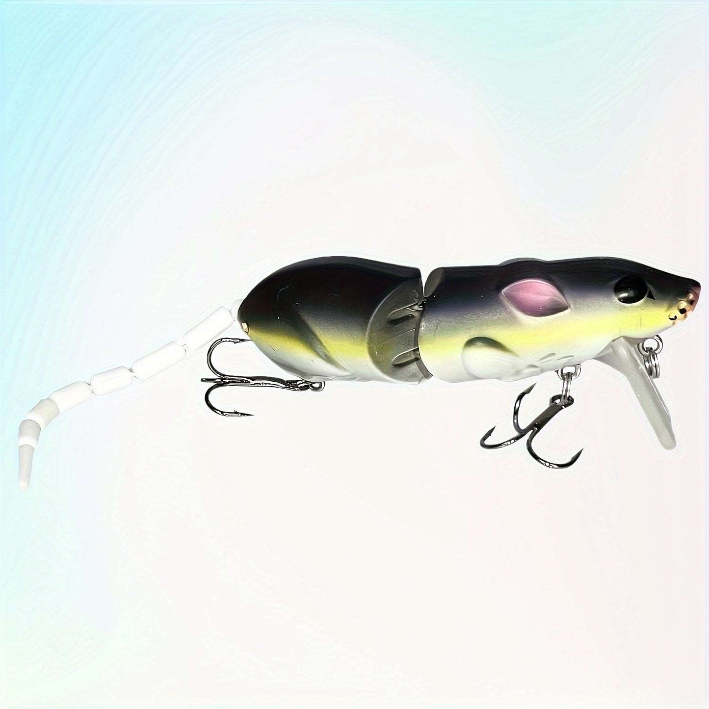 Pack de 3 Leurres de Pêche Wild Hero Topwater Mouse - Swimbaits Réalistes pour Bass & Truite, Construction Durable en Eva/Acier Inoxydable, Cadeau Idéal pour les Pêcheurs FISH